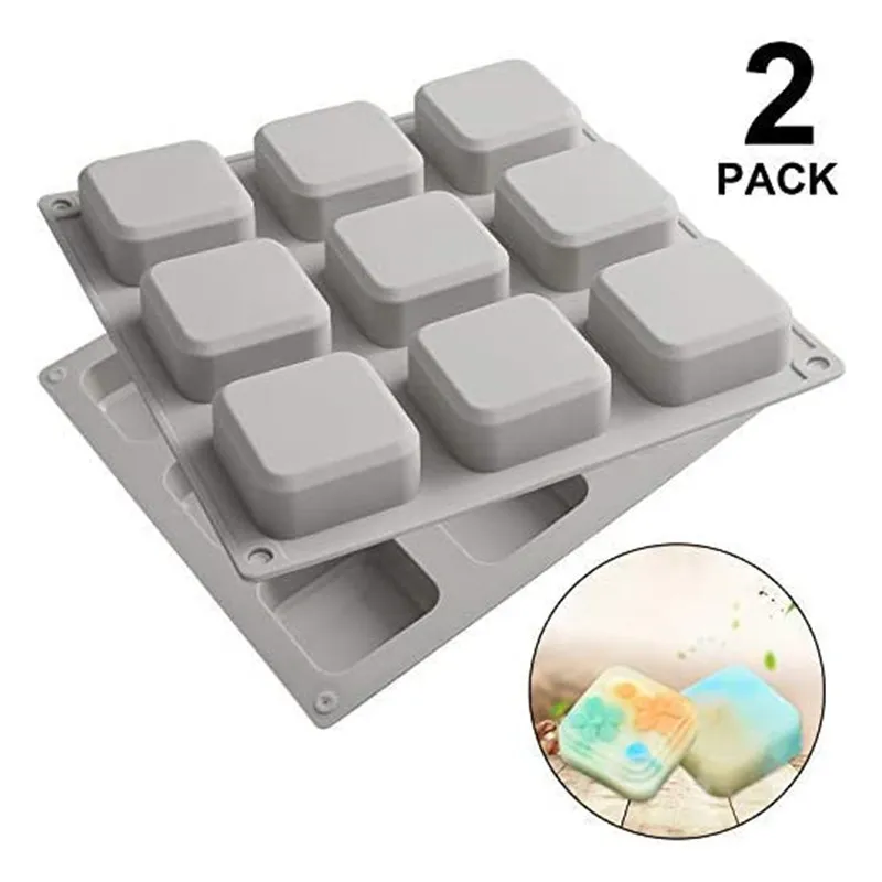 

Soap Mold Silicone Square Form DIY Handmade Loaf Mould for Soap Making Baking Cake Pan Ice Pudding Muffin Candle Supplies Tools