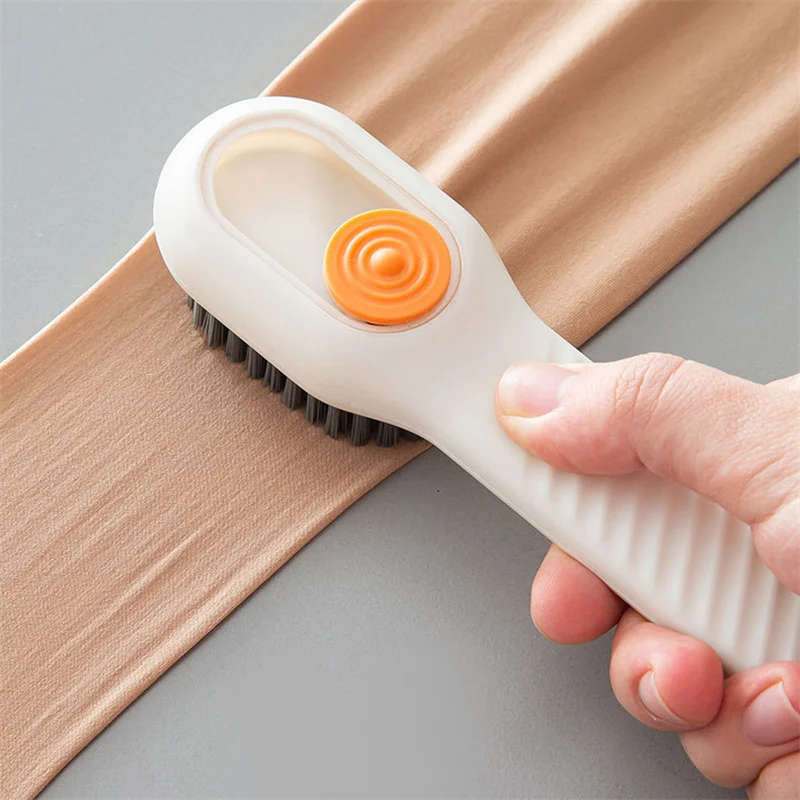 Cleaning Brush Soft Bristled Liquid Shoe Brush Long Handle Brush Clothes Brush Shoe Clothing Board Brush Household Cleaning Tool