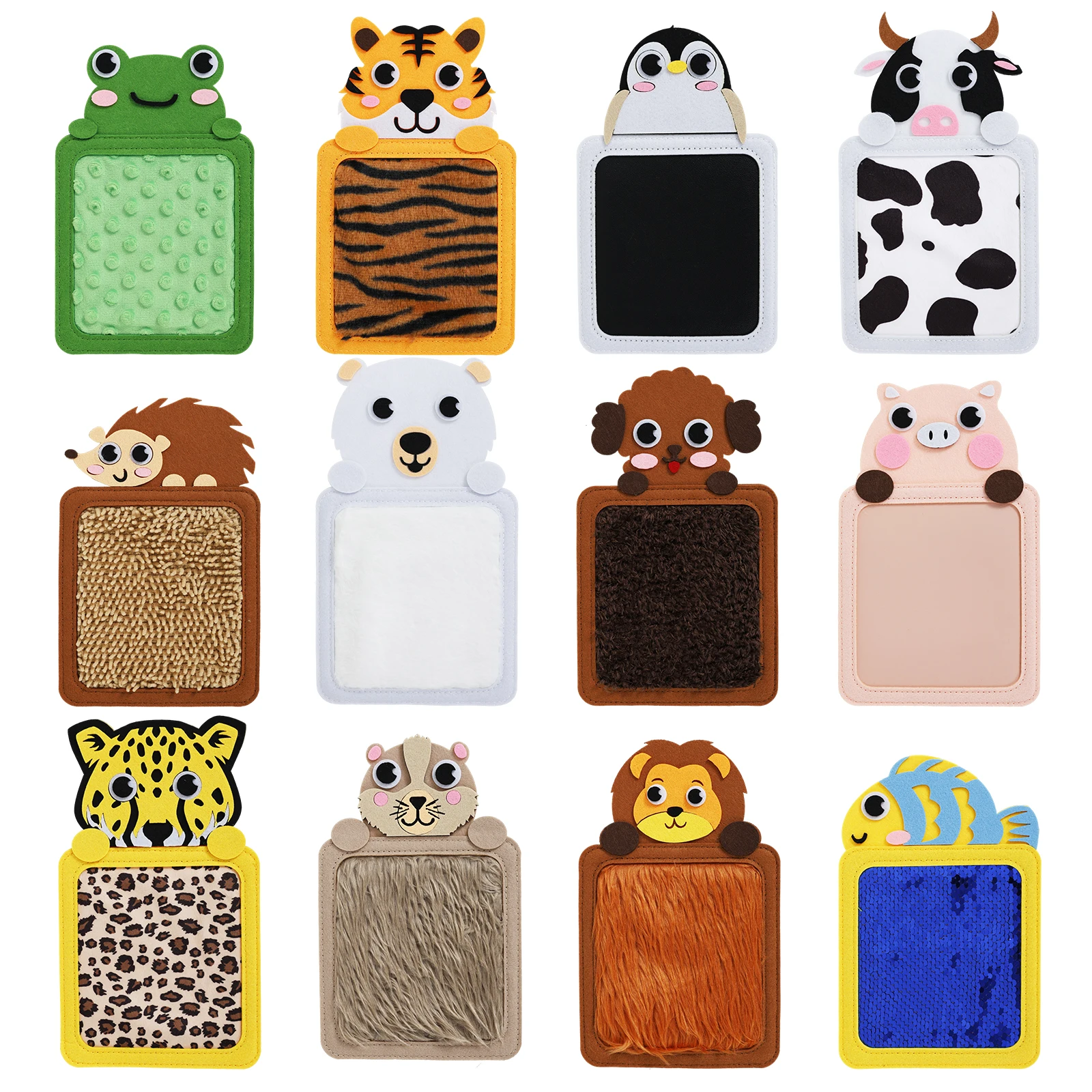 

Baby Zoo Mats Set Interesting Zoo Textured Play Floor Tiles Mat Kit Sturdy Easy to Clean Educational Pads Learning Toys for Home