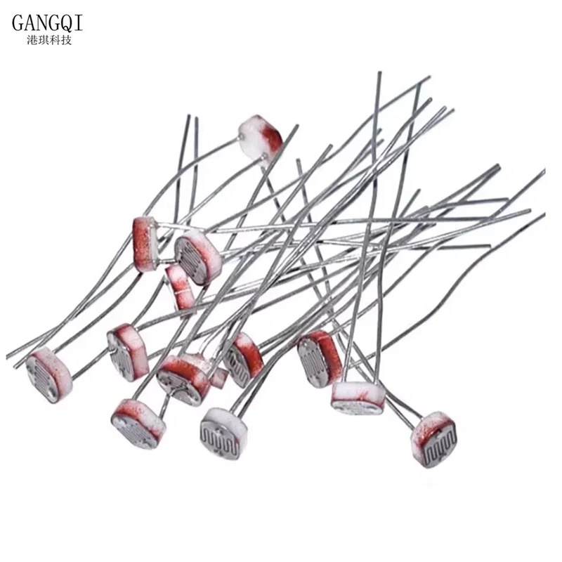 20PCS GL5506 GL5516 GL5528 GL5537 GL5539 GL5549 5mm Photoresistor Light-dependent Resistor LDR Light Detection Switch Sensor New