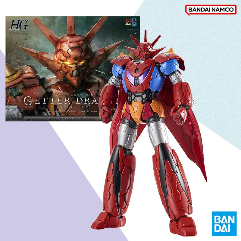 Bandai HG PLASTIC MODEL KIT GETTER DRAGON INFINSTISM Anime full Action Assembly Figure Model original box Toy Gifts for kids