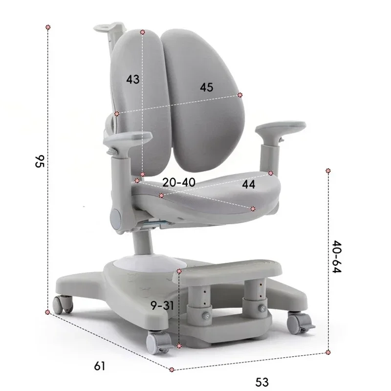 Silla auxiliar para niños, taburete para niños en crecimiento, muebles de diseño, diseño de estudio escolar, habitación para comer madre y niños