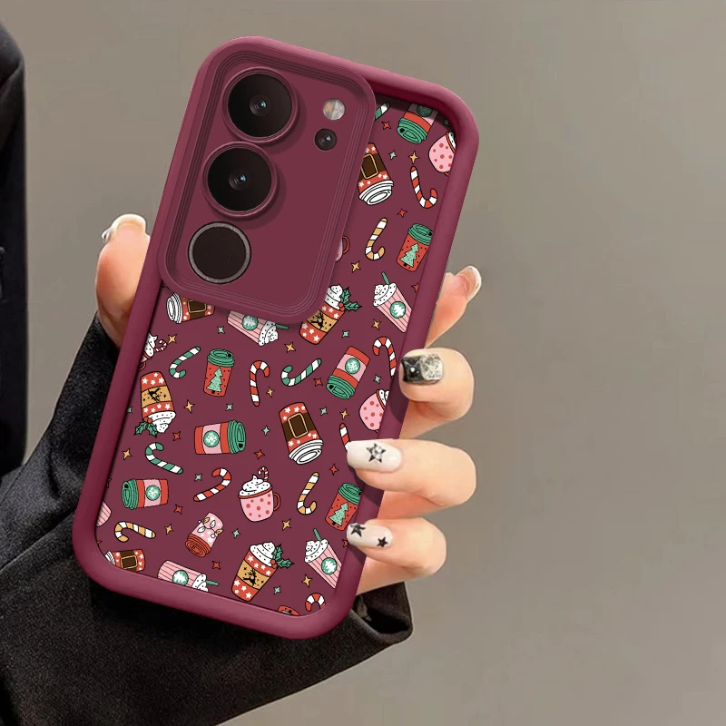 Cartoon Cute Print Phone Case For Vivo Y300 Y53S Y52 Y51A Y50 Y400 5G Y200 Y100 Y89 Y77T Y76S Y72 Y55 Silicone Shockproof Cover