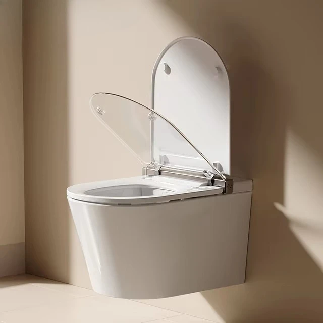 S005 Легкий умный современный стиль керамический туалет умные унитазы без оправы настенный унитаз белый бак для ванной комнаты