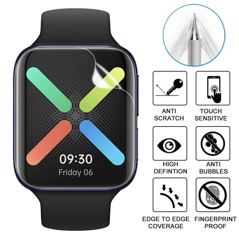 For OPPO Watch 46mm Soft Hydrogel Film Watch Screen Protector