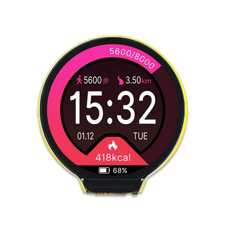 Nuova scheda di sviluppo Tech ESP32-C3 Schermo LCD rotondo da 1,28 pollici con modulo Bluetooth Wifi senza pannello touch