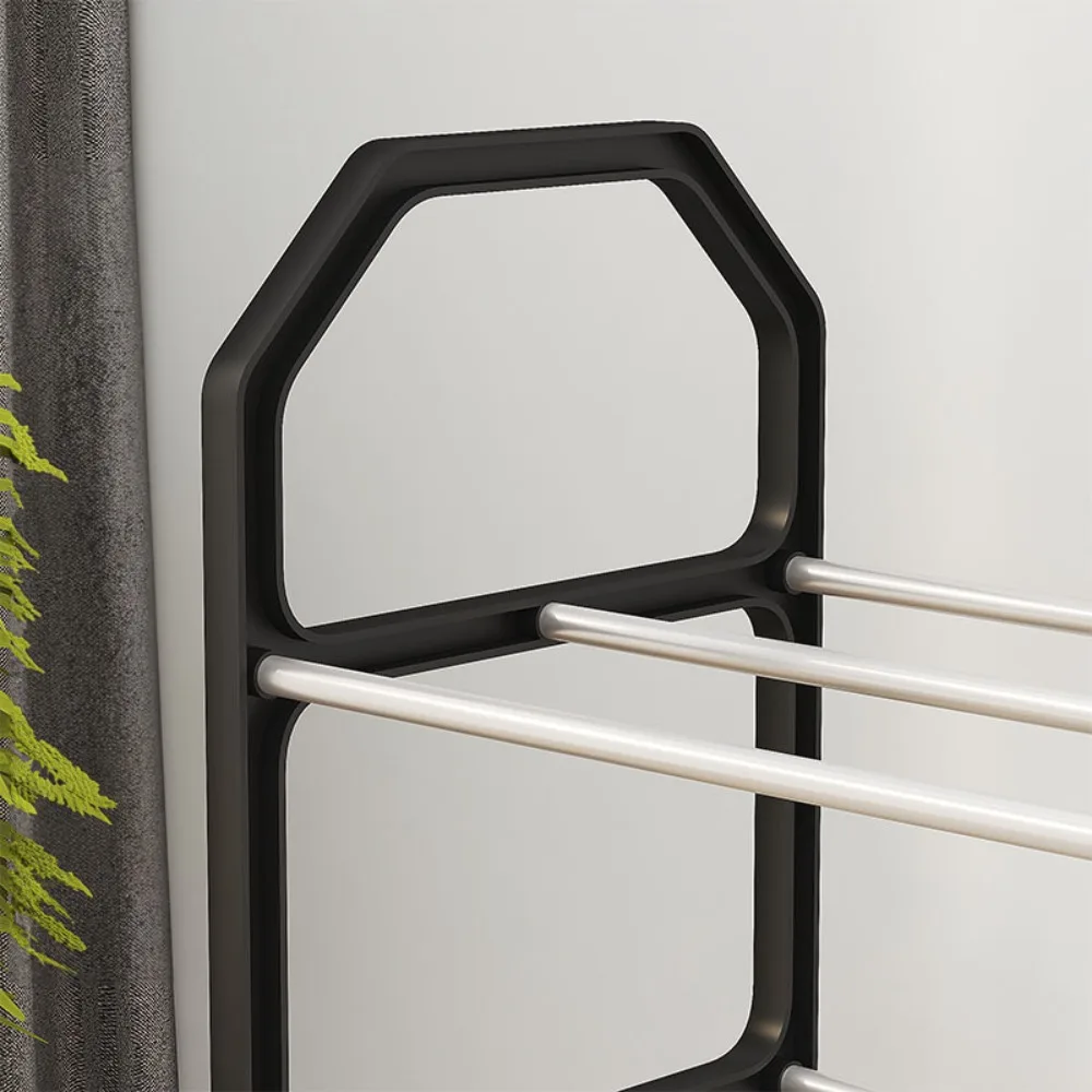 رف أحذية بسيط موفر للمساحة متعدد الوظائف، 4 طبقات، خزانة أحذية قابلة للإزالة، رف أحذية سهل التركيب