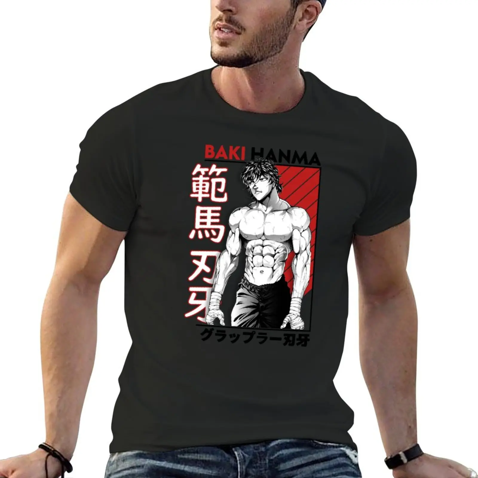 

Baki Hanma T-Shirt sports fans basketball graphic tees t shirts for men graphic