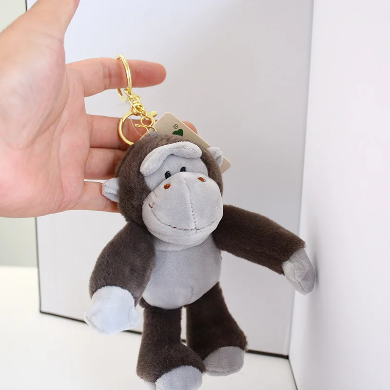 16CM Cartoon Nerdy Orangutan Plush Dolls Toy Kids Cute Plush Keychain Pendant Doll Couple's Backpack Charm Children Gifts