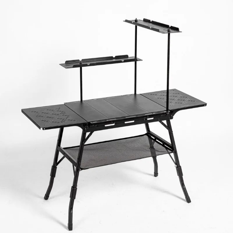 

Aluminum Alloy Single-person IGT Table Outdoor Portable Camping Tables Folding Picnic Small Table Detachable Camping Equipment