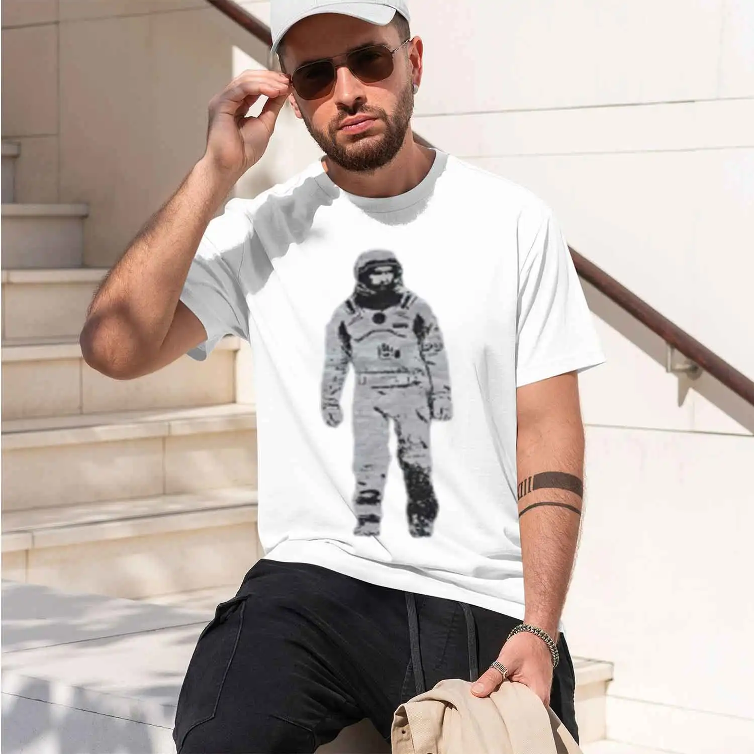 Interstellar Movie Poster T-Shirt Grh Tee Vintage Tee Short Sve Men's T-shirts for Summer Unisex All-Season 2026 New Model Men’s