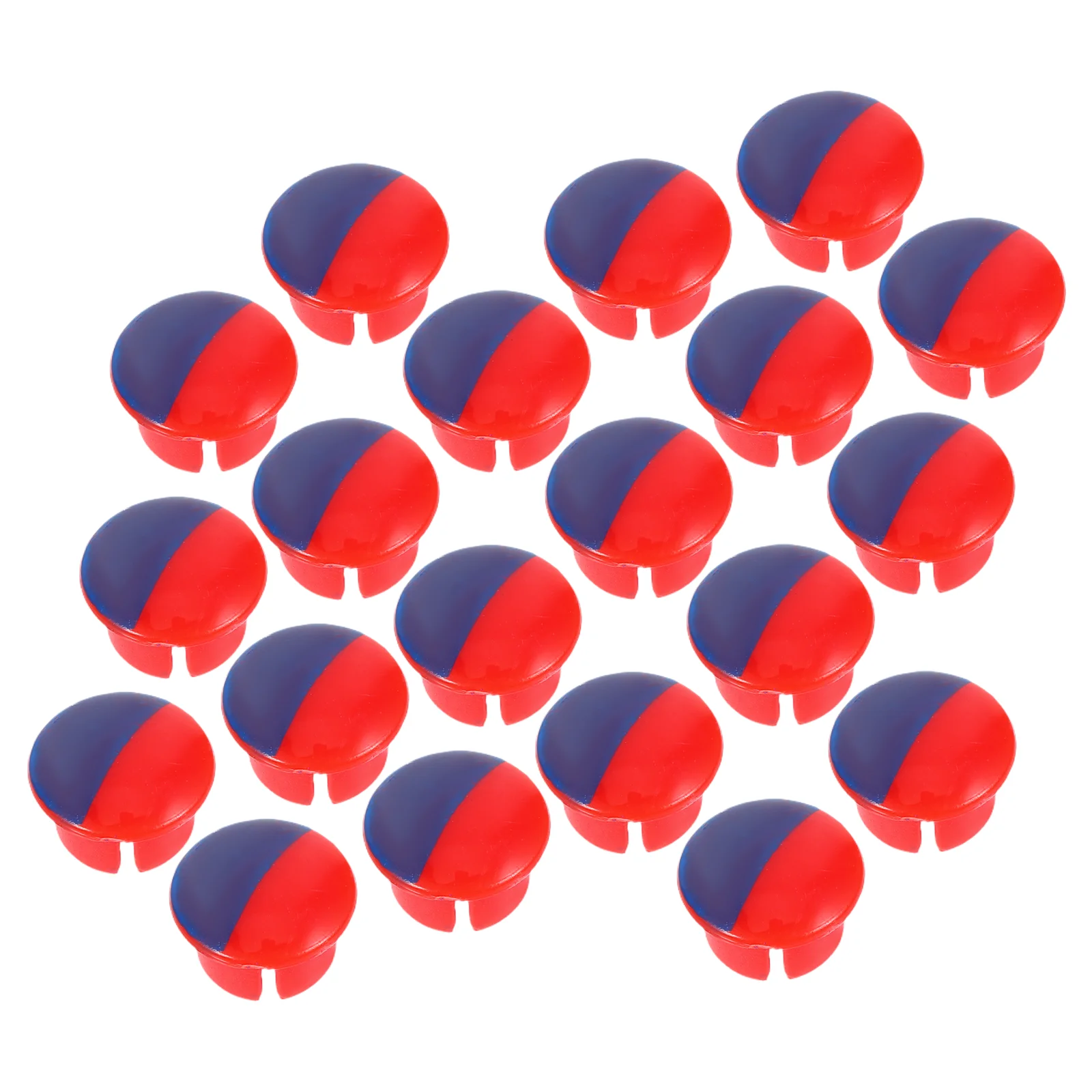 20pcs Red Blue Kitchen Faucet Handle Caps Durable Plastic Hot Cold Indicator Buttons Water Tap Signs Bathroom Accessories Faucet
