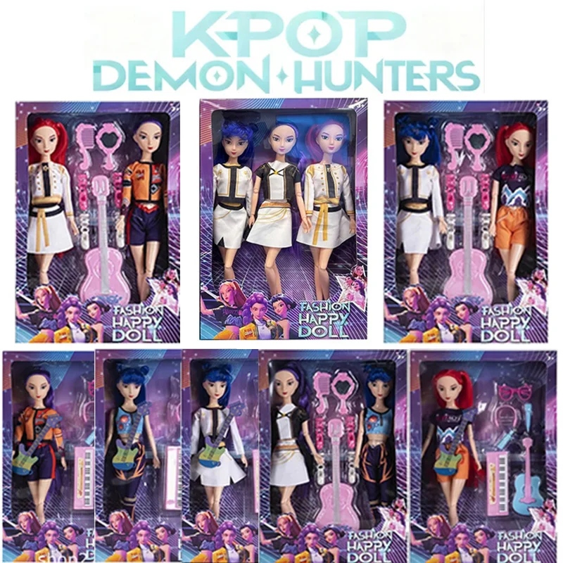 

2026 NEW Highly Restored Character Vinyl Toy Anime 30CM K-Pop Demon Hunters Doll Rumi Mira Zoey Birthday Surprise Gift For Girls