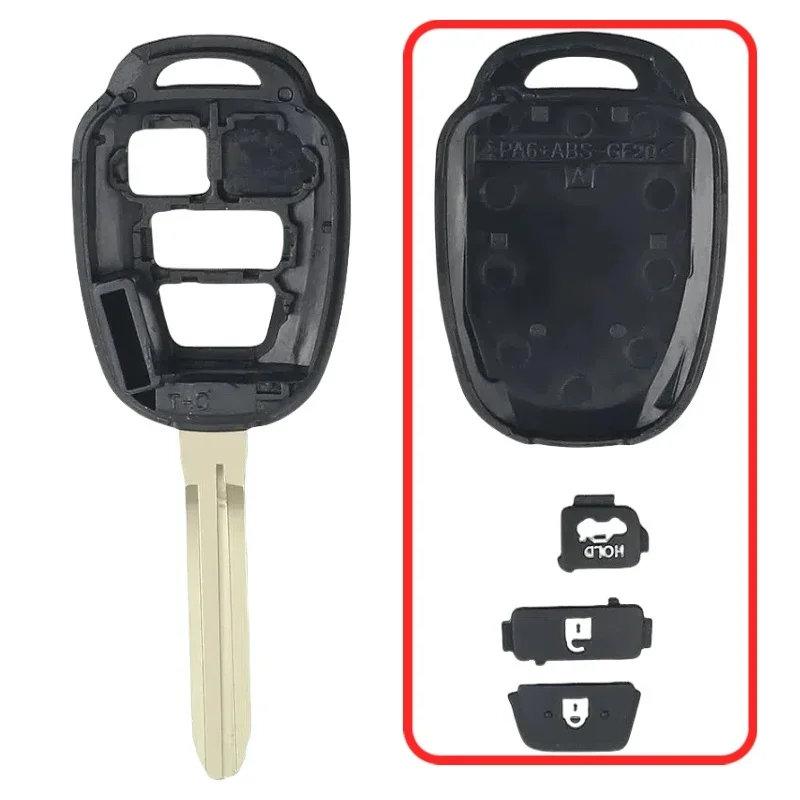 Car key cover 2/3/4 Buttons Remote Car Key Shell Case for Toyota Camry Prius 2012 2013 2014 2015 2016 2017 Corolla RAV4 TOY43