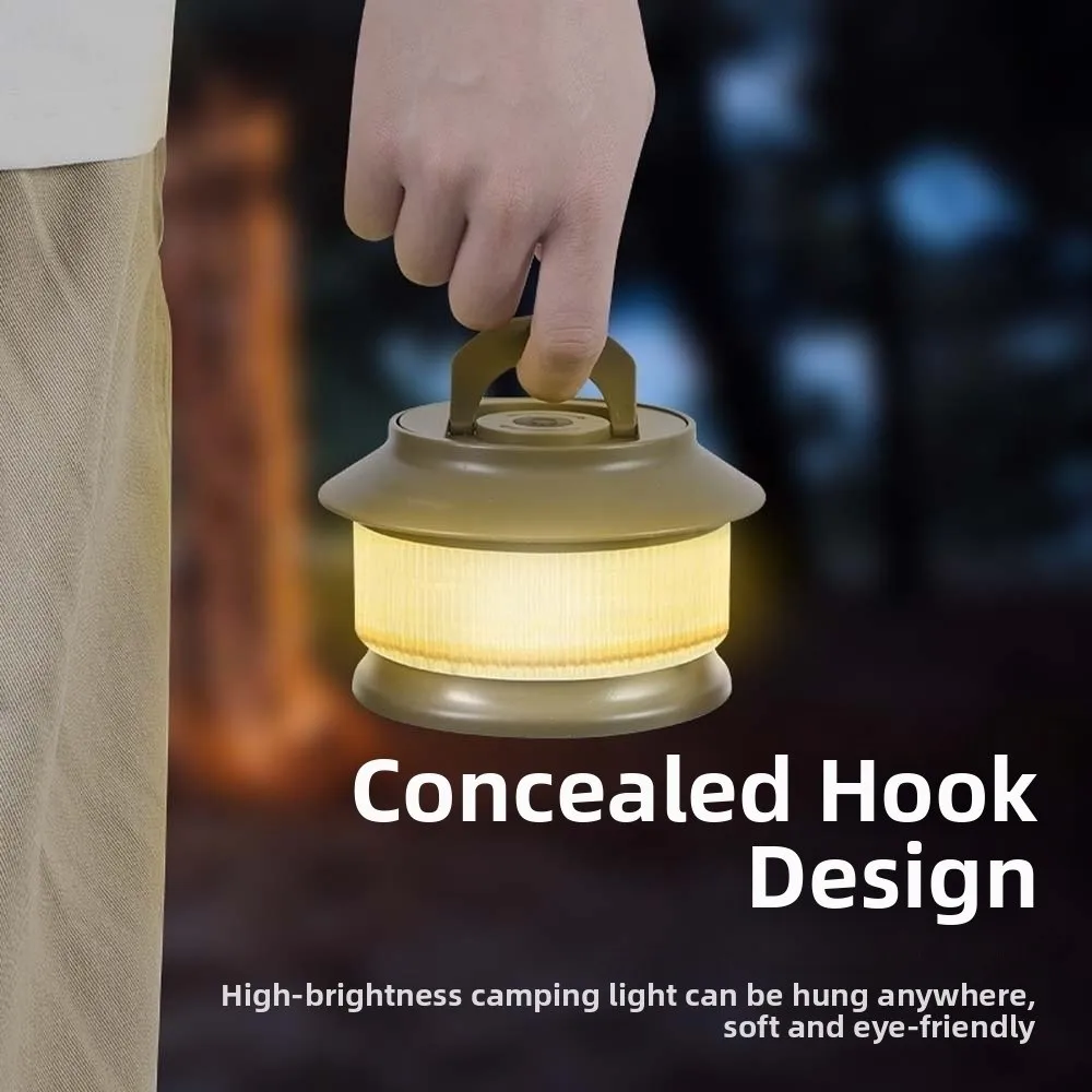 

Hanging Light String Storage Camping Lamp Recyclable Light String Waterproof Camping Lantern LED Plastic Retro Tent Lamp Travel