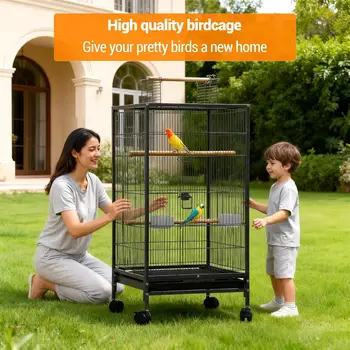 Large Rolling Bird Cage 5