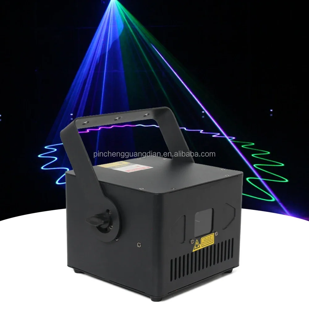 Full Color 2W RGB 3D Animation Projector Disco Dj Lazer Light DMX ILDA Laser Light for Night Club Event Stage