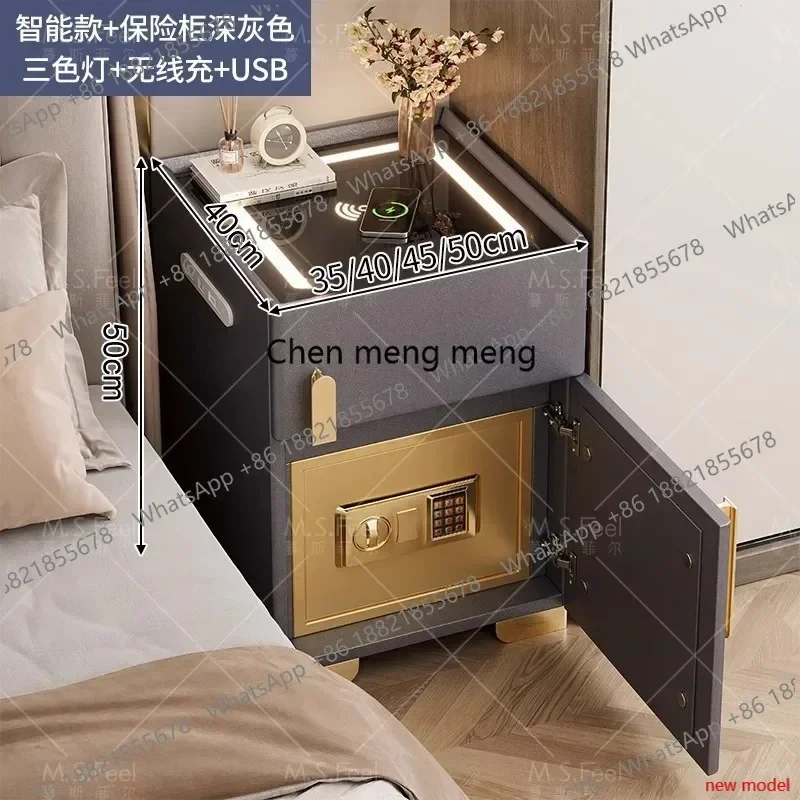 h178  Smart bedside table safe integrated household bedroom multi-function safe