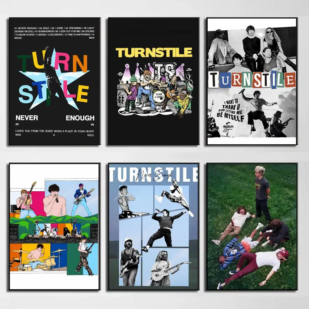 Energetic Modern Rock Band T-Turnstile Poster Wall Decor for Young Collectors, Indoor and Outdoor Decor