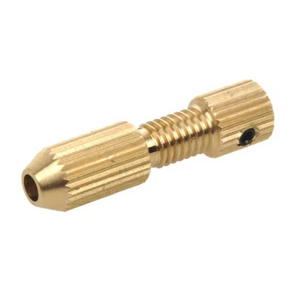 2pcs/set Brass Collet Drill Chucks 2.0mm Shaft Hole Brass Motor Shaft Clamp For Electric Motor Shaft Drill Bit Tool Chuck Adapte