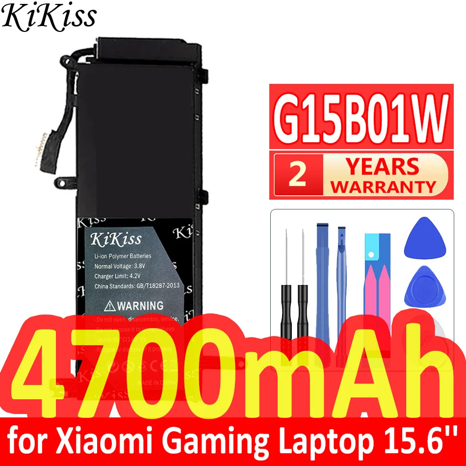 

4700mAh KiKiss Powerful Battery G15B01W for Xiaomi Gaming Laptop 15.6'' I5 7300HQ GTX1050 GTX1060 1050Ti/1060 171502-A1