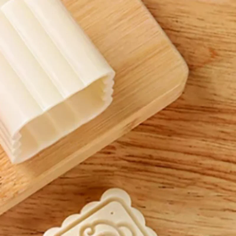 Juego de 5 Moldes para Pastelitos Estilo Chino, Moldes para Pastelitos con Prensa Manual, Moldes para Repostería del Festival de Medio Otoño, Herramientas para Decoración de Pasteles