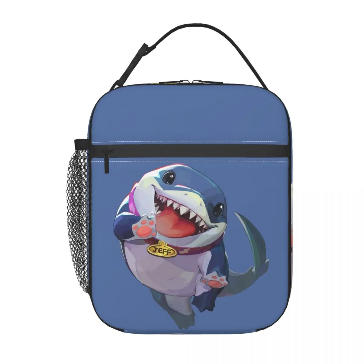 Jeff The Land Shark Insulated Lunch Bag for Women Children Leakproof Food Boxes Thermal Lunch Box Tote