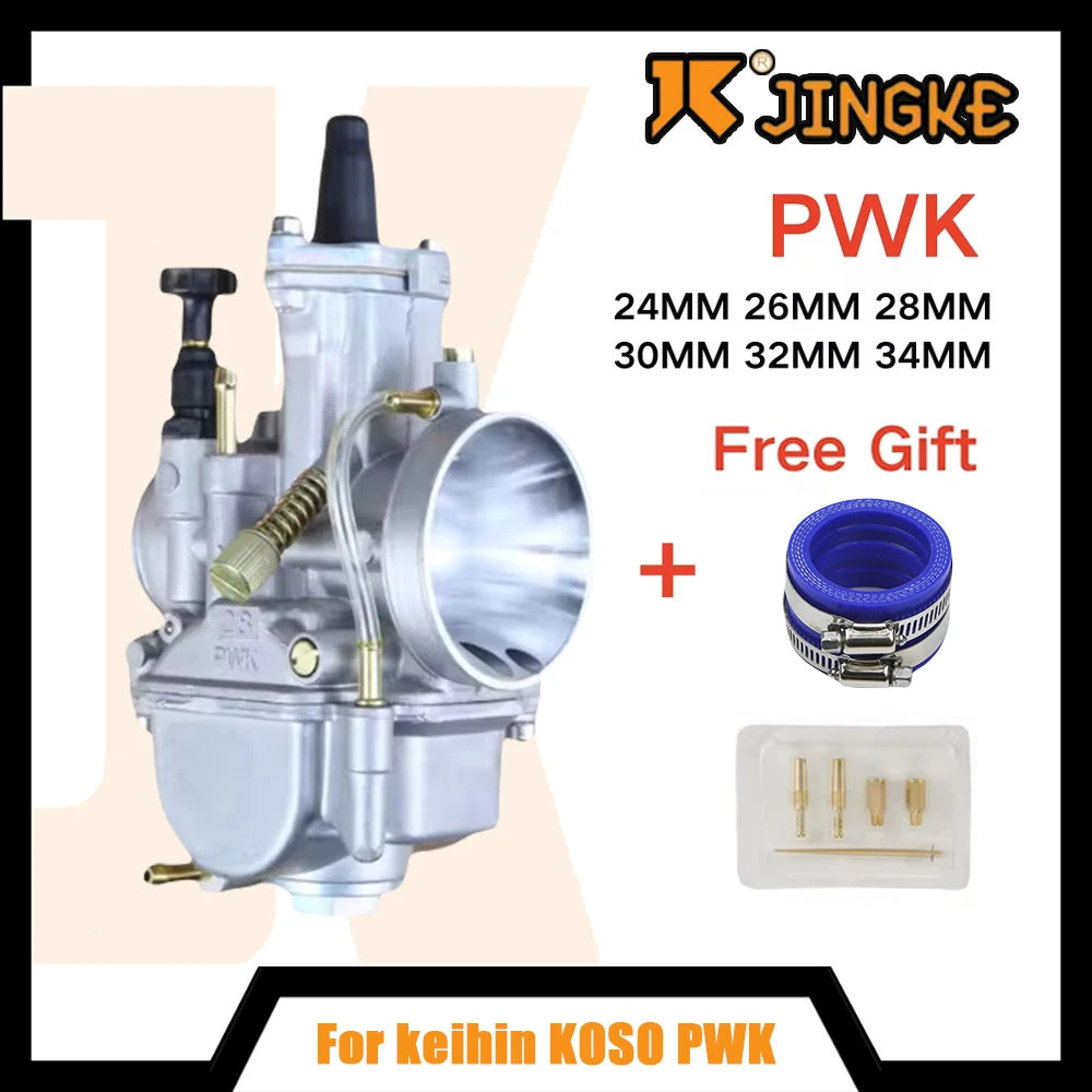 

For Keihin KOSO PWK 24 26 28 30 32 34mm 2T 4T ATV Quad Go Kart Dirt Bike Scooter 50-250cc Motorcycle Carburetor Carb