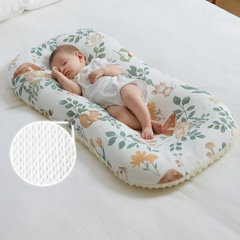 Removable Baby Nest Washable Portable Anti Pressure Baby Crib Mattress Cuishion Newborns Travel Bed Infant Lounger