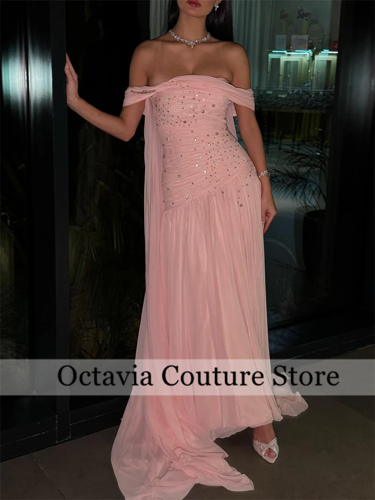 Luxuriöses Chiffon-Perlen-langes maßgeschneidertes Anlasskleid, Abendkleider, Pastrol, Unisex, Jersey, Retro, Dubai, Saudi-Arabien, Abschlussball, individuell