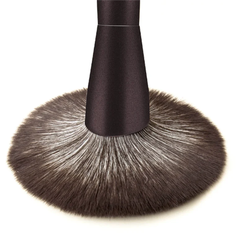 14-piece chocolate-colored makeup brush set including all-purpose powder blush brushcontour brush and eyeshadow brush