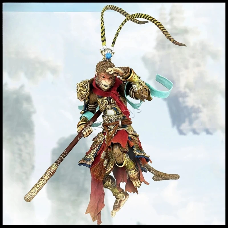 

In Stock Angry Toys 1/12 Scale Sun Wukong Monkey King Monkey King Action Figure 18cm Sun Wukong Soldier Doll Model Toy