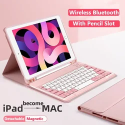 ASH Case for Samsung Galaxy Tab S10 Ultra 14.6 Inch 2024 S10+ 12.4inch S7 FE A9 Plus S8 S7 11 A8 10.5 S6 Lite Bluetooth Keyboard