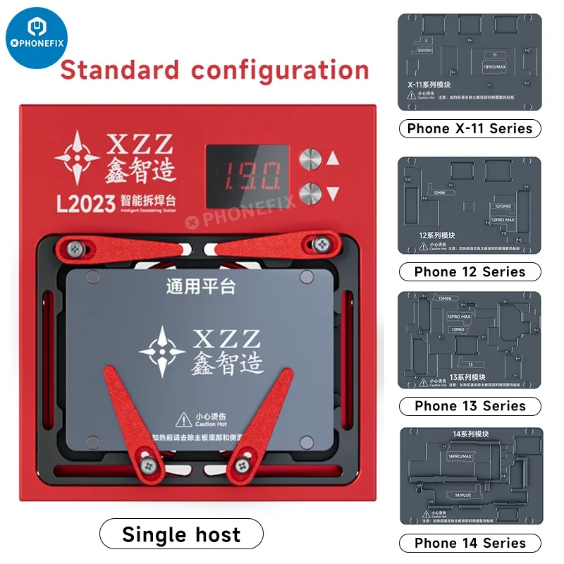 XZZ L2023 Estação de pré-aquecimento inteligente Controle de temperatura Separador de posicionamento de plataforma de dessoldagem para iPhone X-16 Pro Max