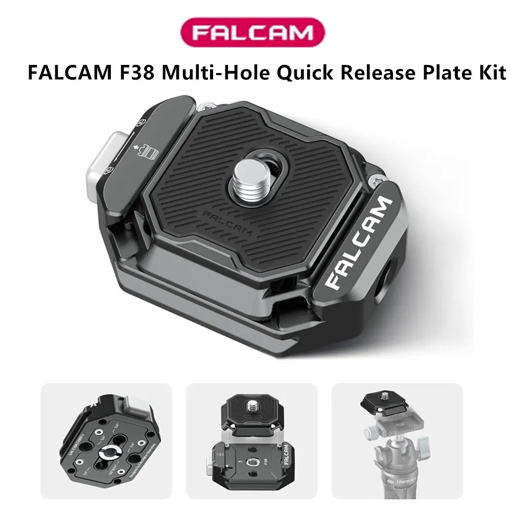 FALCAM F38 Pro Multi-Hole Release Plate Kit w Arca Swiss Quick Universal DSLR Camera Gimbal Quick Switch Base 1/4\'\' 3/8\'\' Screw