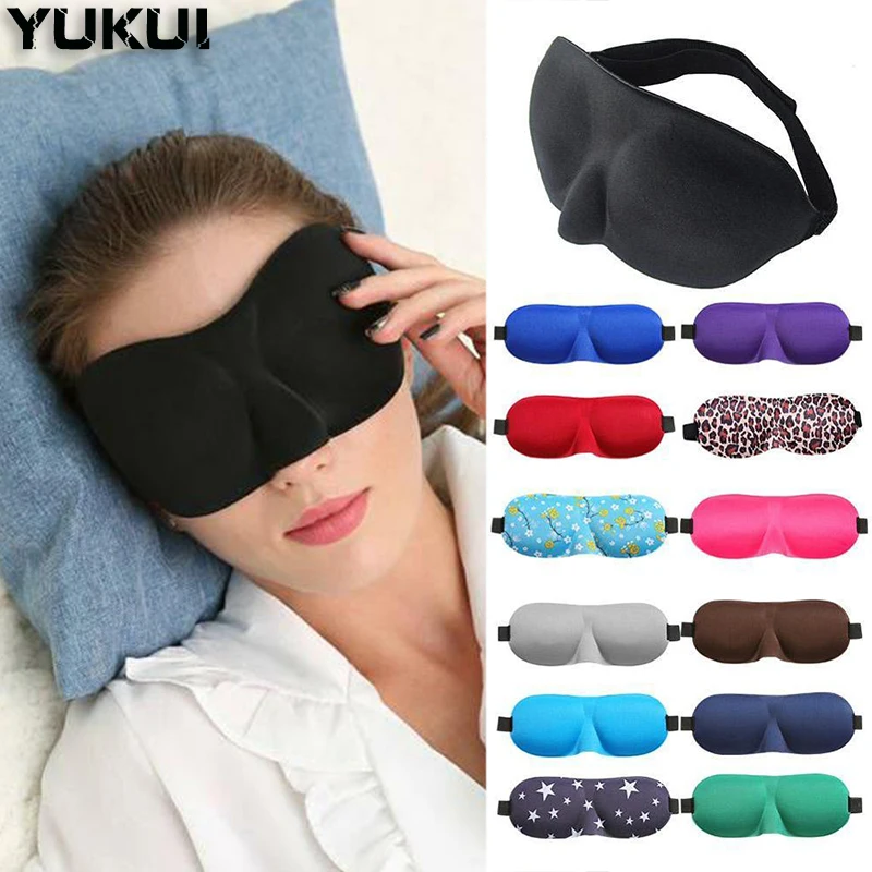 3D Shading Eyepatch Eye Relax Massager Night Eyeshade Travel Rest Eyes Cover Patch Paded Soft Sleeping Mask Breathable Blindfold