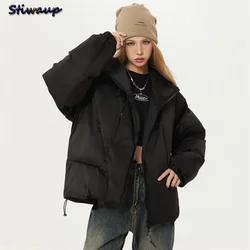 Down Jacket with Hood Female Winter 2024 New Outerwear Women's Lightweight Padded Winter Down Coats and Jackets for Women Offers