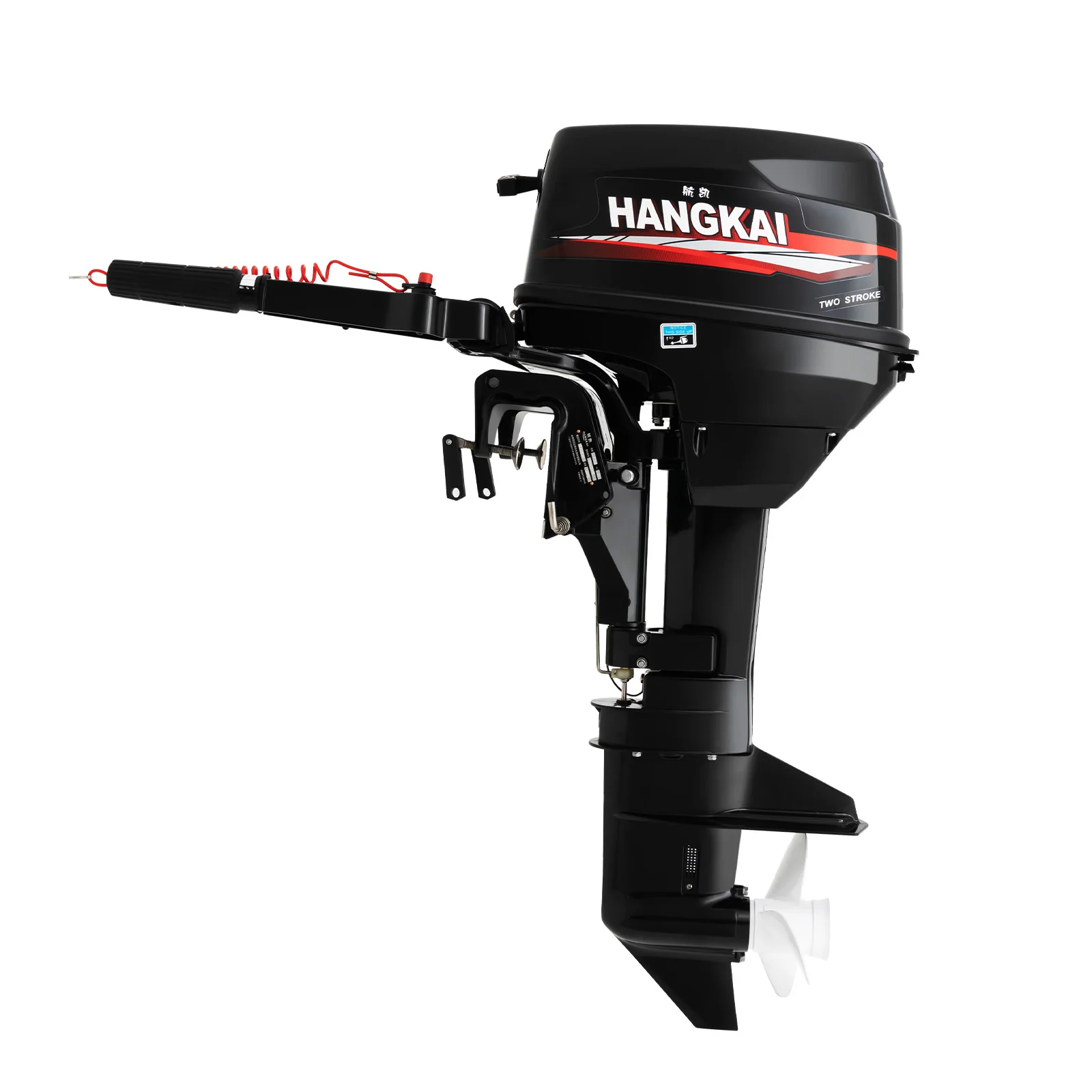 HANGKAI 2Stroke Outboard Motor Boat Engine W/ Water Cooling CDI System 12HP