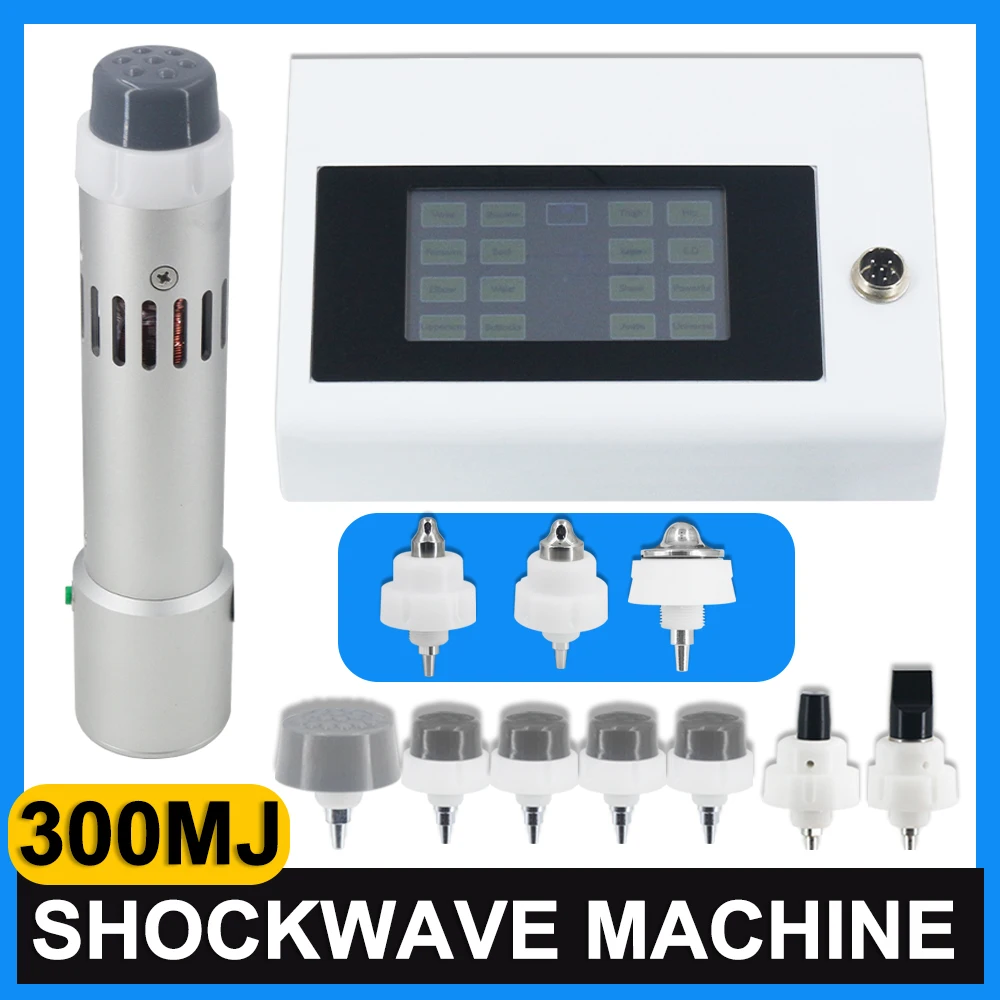 

300MJ Shockwave Therapy Machine With 10 Heads Erectile Dysfunction And Body New Shock Wave Instrument Pain Relief Body Massager