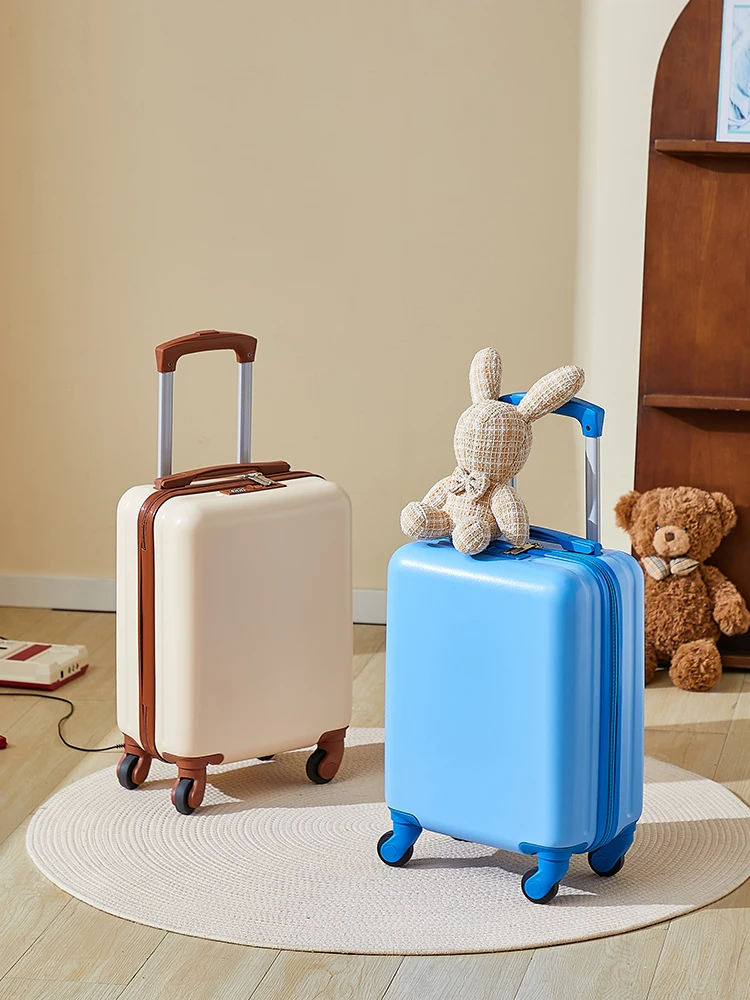 

Retro Sle Small Suitcase ex Portable Travel Bag with Combination Lo And Universal Wheels for Men And Women