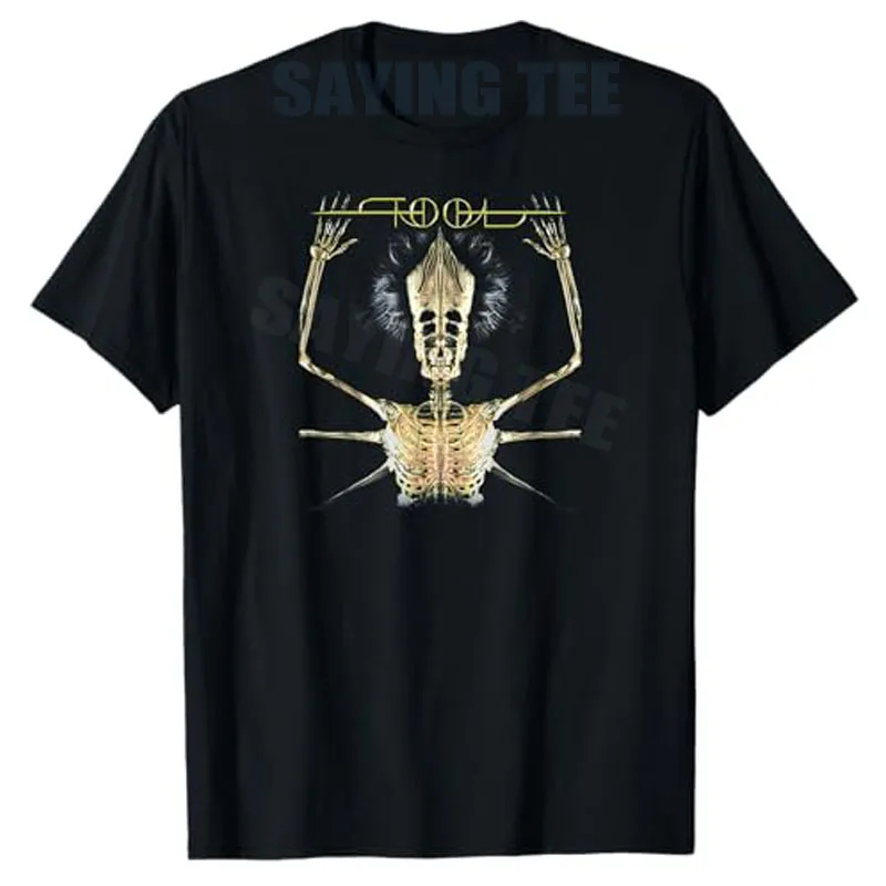 Skeleton Vintage Tool Shake Handyma Sarcastic Music Bands T-Shirt Y2k Rock Punk Graphic Tee Top Cool Hip Hop Streetwear Clothes
