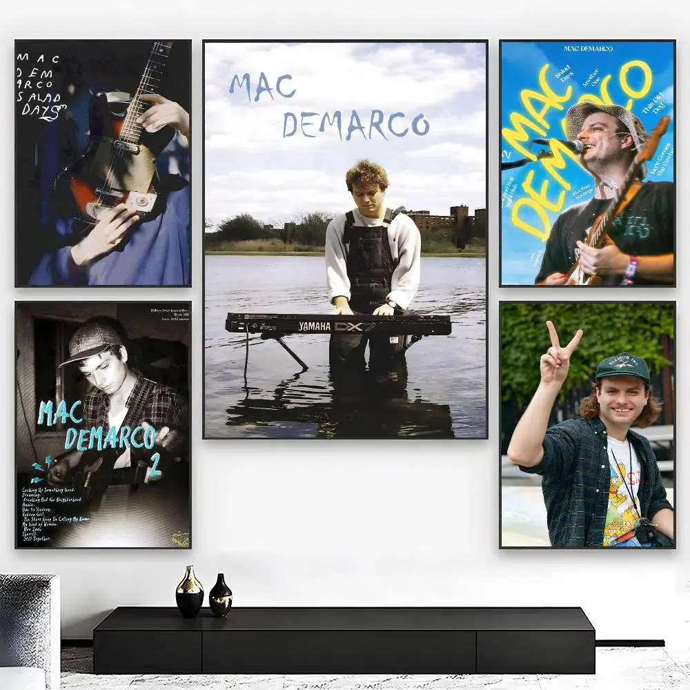 Chill Pop M-Mac DeMarco Poster  High-definition Art Sticker Self Adhesive Waterproof Home Decoration