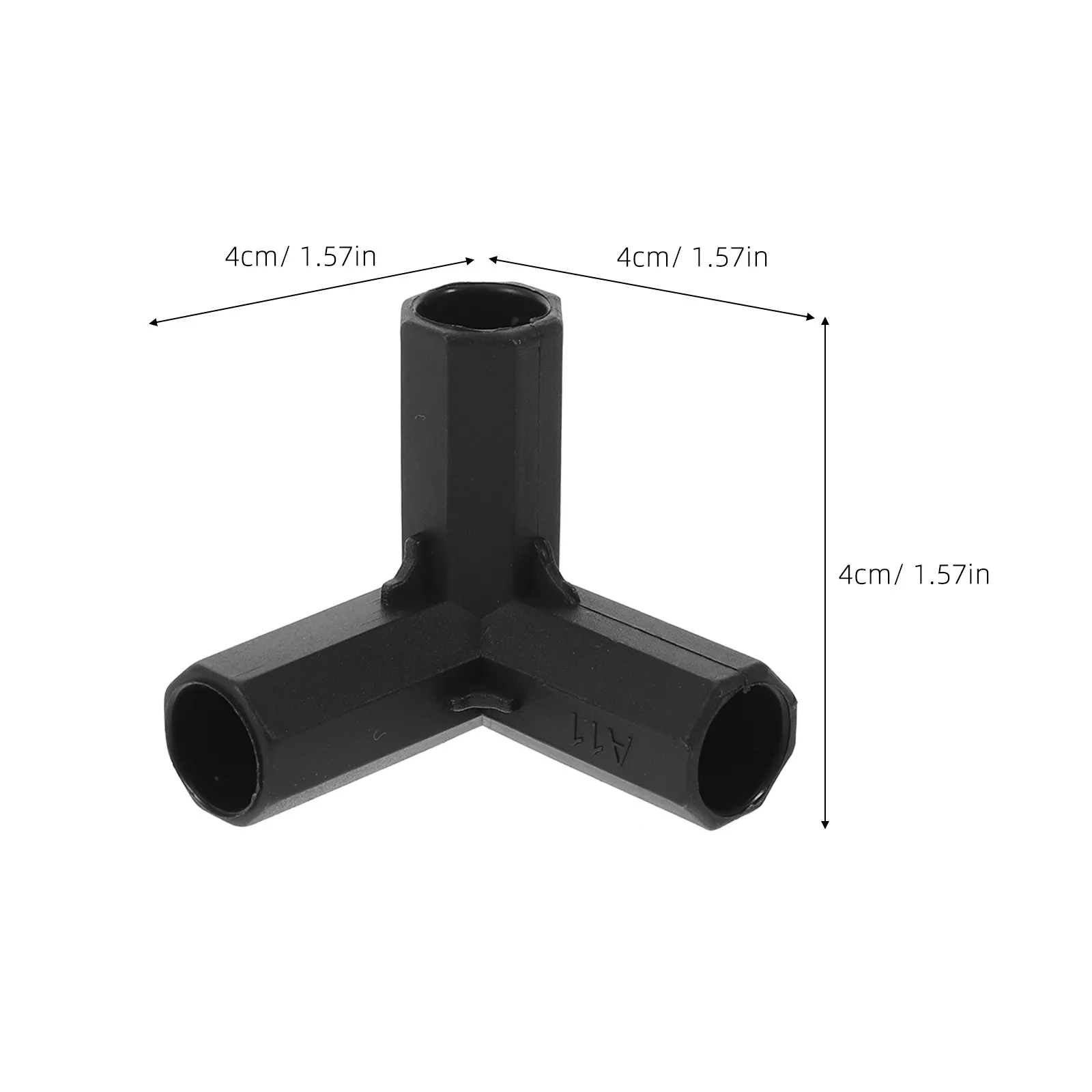 24Pcs Greenhouse Frame Connectors 3 Way Plastic Pipe Joint 11Mm Garden Trellis Support Bracket Replacement Garden Pole Connector - view 6