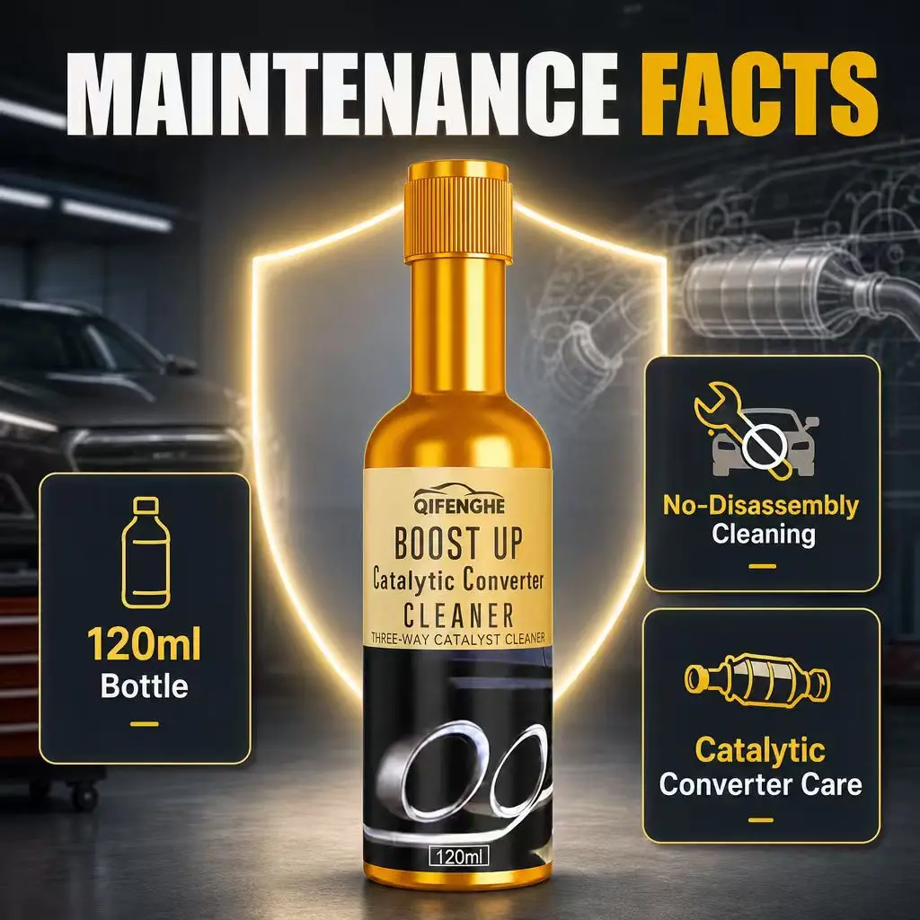 120ml Catalytic Converter Cleaner Car Engine Carbon Remover No Disassembly Care Restore Power Boost Efficiency