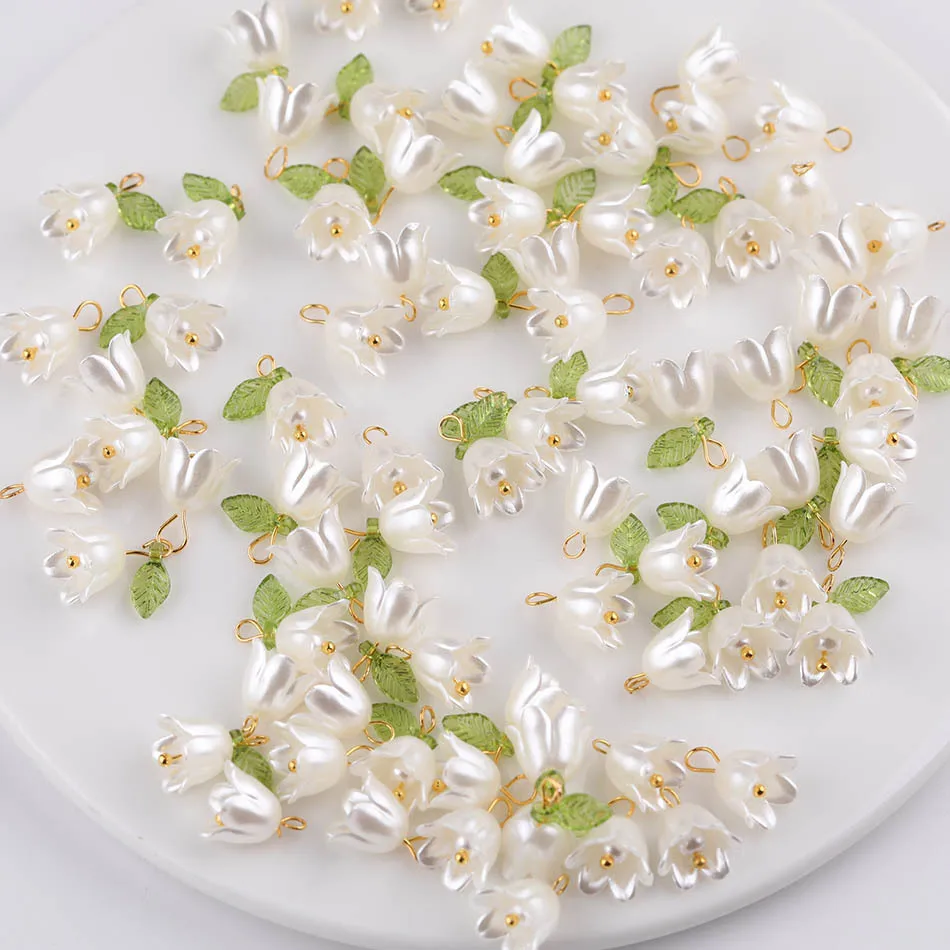 

CX small fresh imitation pearl lily of the valley bud beads, handmade homemade bracelets, necklaces, pendants