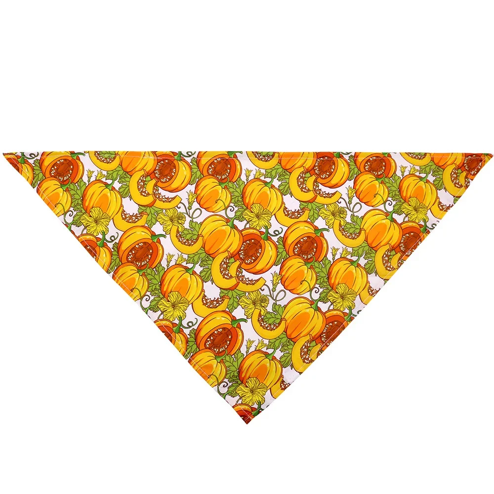 Thanksgiving-Haustier-Bandana für Hunde und Katzen, Kürbis-Ahornblatt-Dreieckstuch, Feiertagsdekoration, Verstellbarer Süßer Herbst-Halstuch – Detail 14