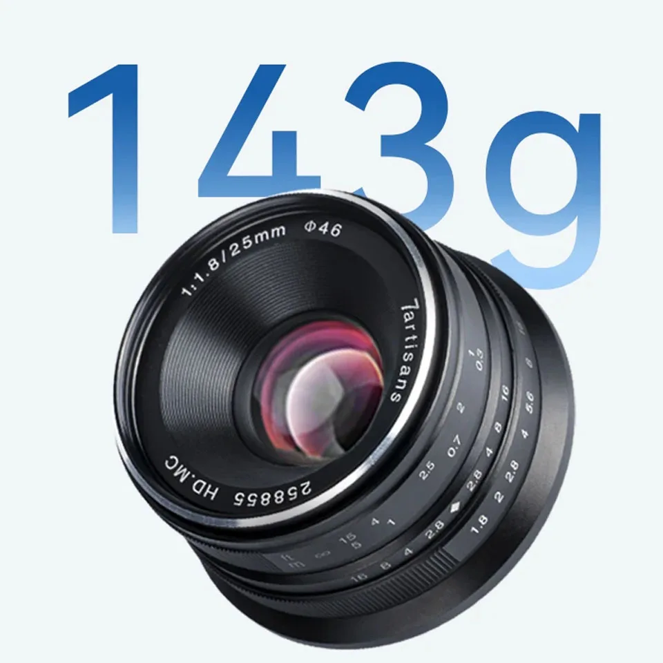 7Artisans 25mm F1.8 APS-C 広角単焦点レンズ 大口径ポートレート