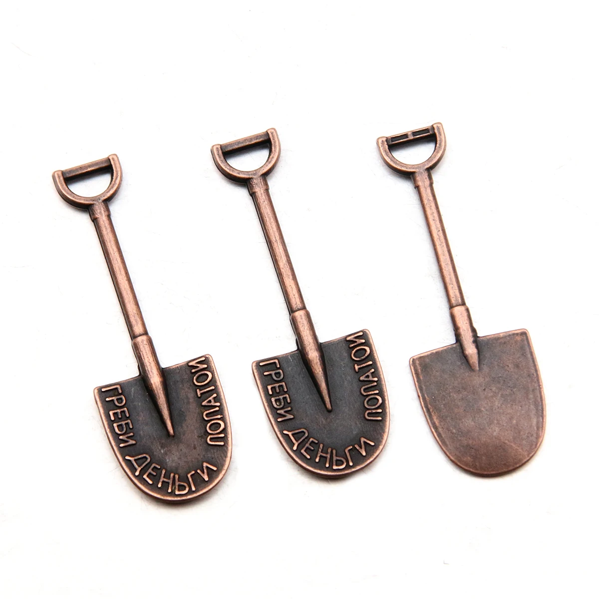 30Pcs 15*45mm 4 Color Vintage Letter Charms Shovel Spatula Pendant Fit Bracelets Necklace DIY Metal Jewelry Making
