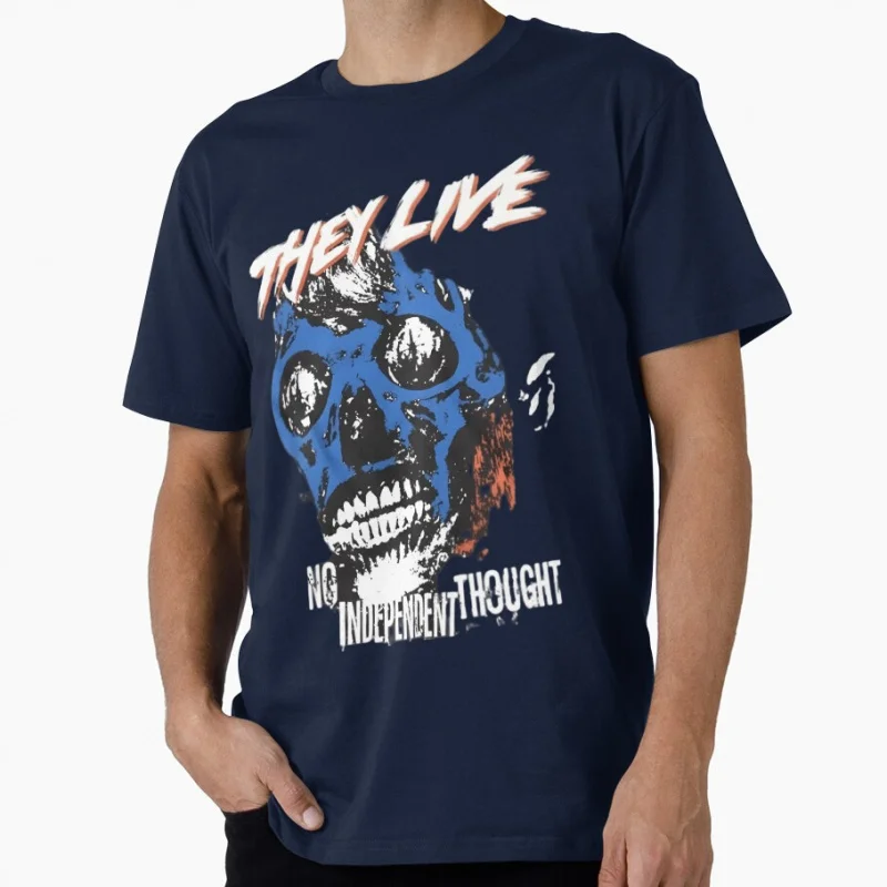 

ghost horror monster films Retro Sci fi They live Horror Halloween Gift t shirt Large size tops John carpenter Graphic clothes