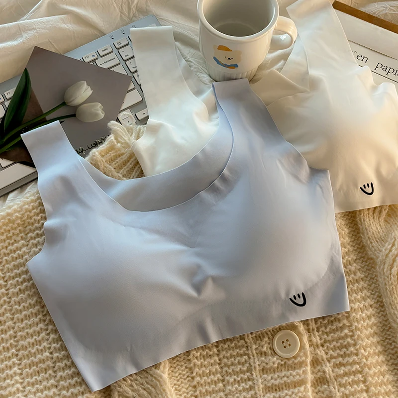 3 قطعة ملابس داخليّة حريمي الحرير الجليد مريحة الجلد ودية اليوغا سترة رياضية الصدرية موضة النوم الصدرية لا الصلب هوب إغلاق المناسب لينة